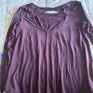Athleta Deep Purple Long Sleeve ATHLEISURE top